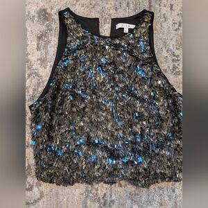 Ali & Jay Black w/Sequins  Top - Size S